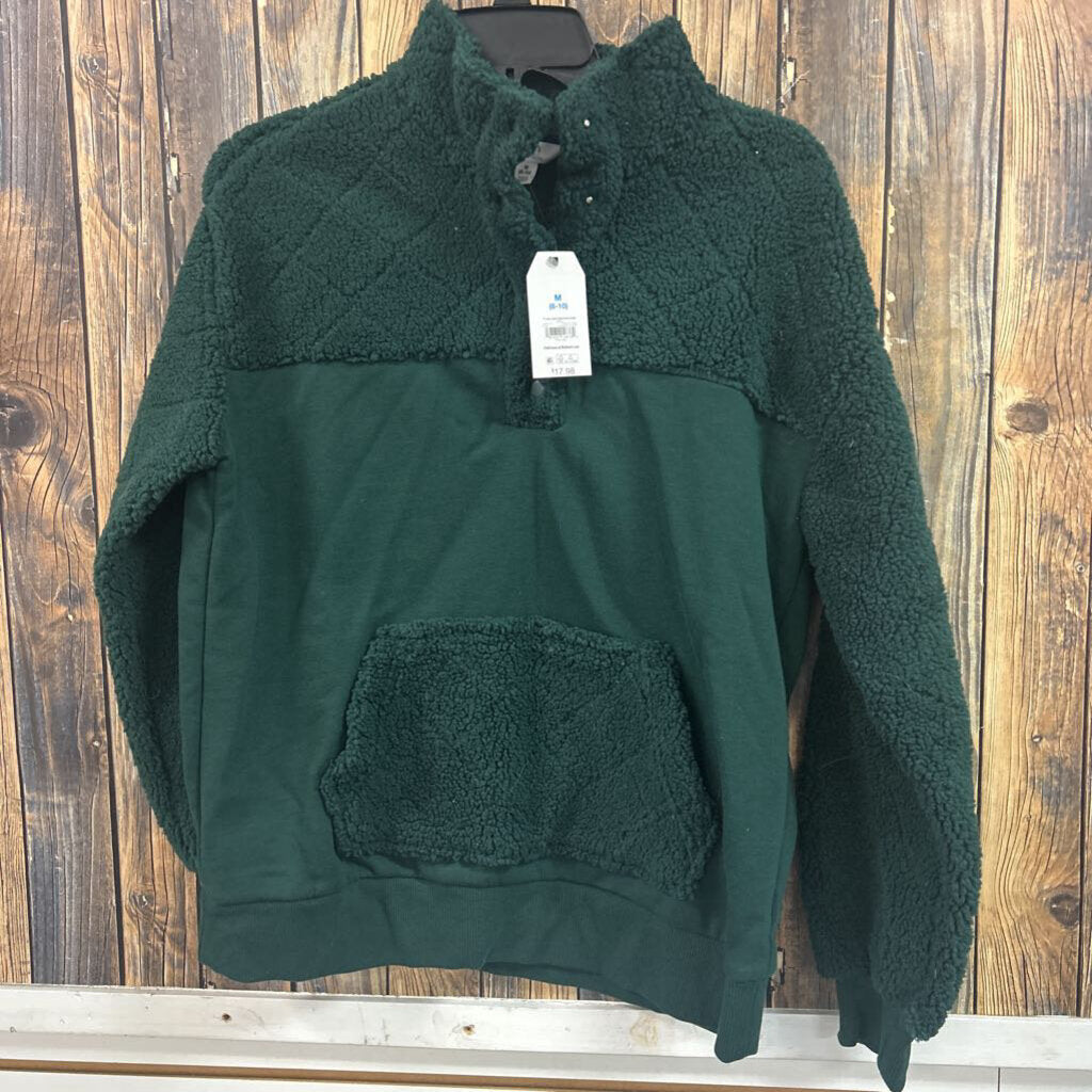 Green Fuzzy Pullover, NWT Women's M