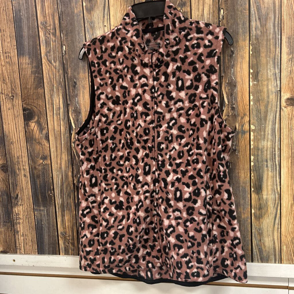 CuddlDuds Animal Print Vest, Women's XL