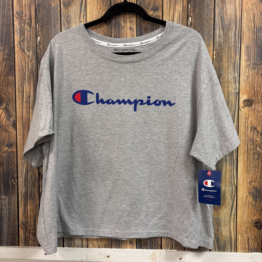 Champion Gray Crop Tee, NWT Women's 3X