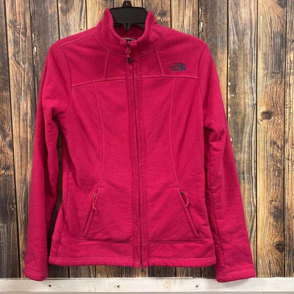 Pink Fuzzy Northface, Women's S