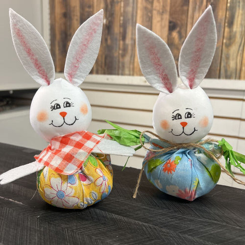 2 PC Easter Bunny Decor - 7x4