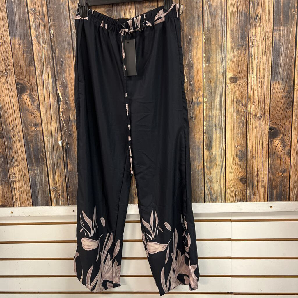 NWT Black Flowy Pants, Womens M