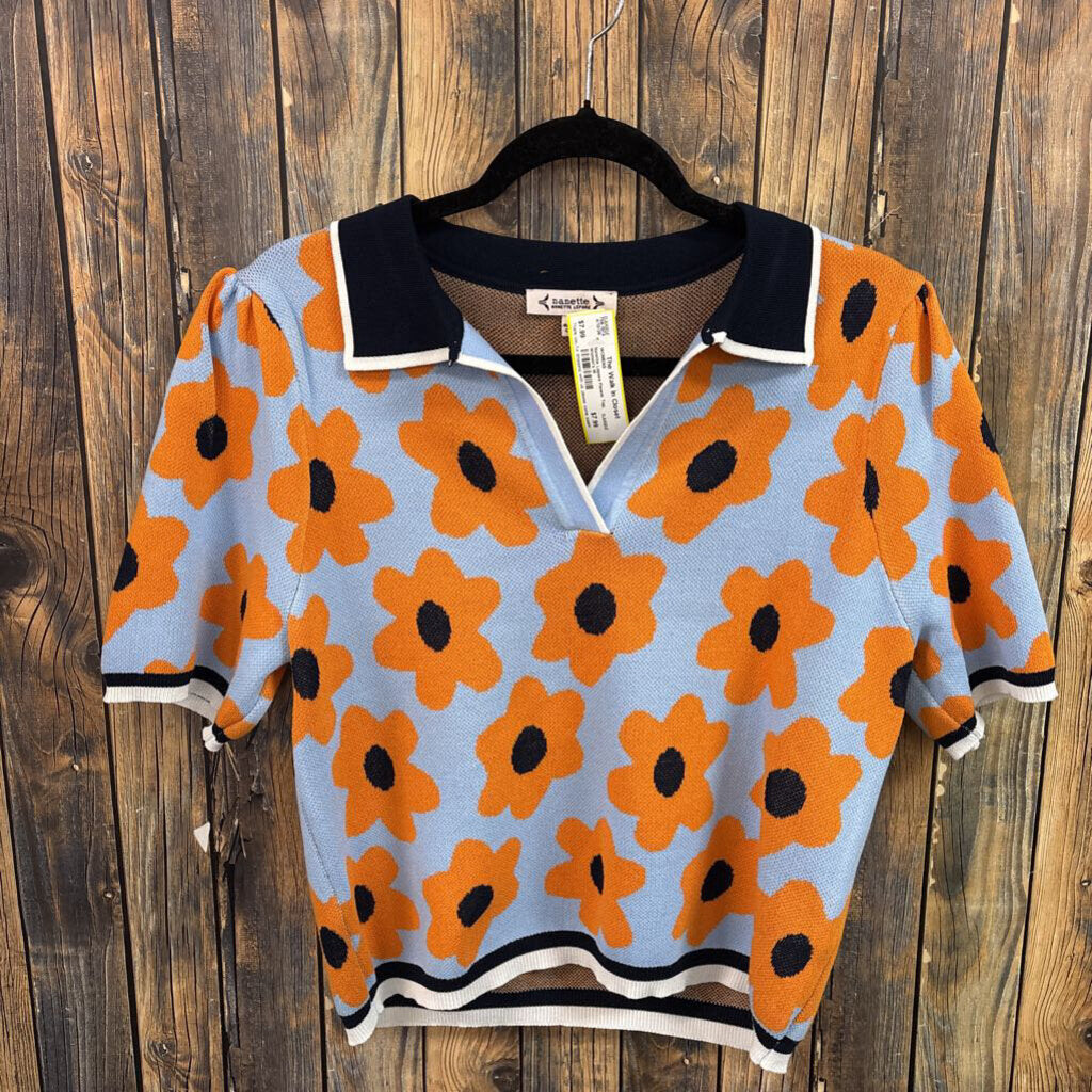 Nanette Lepore Flower Top, Women's M