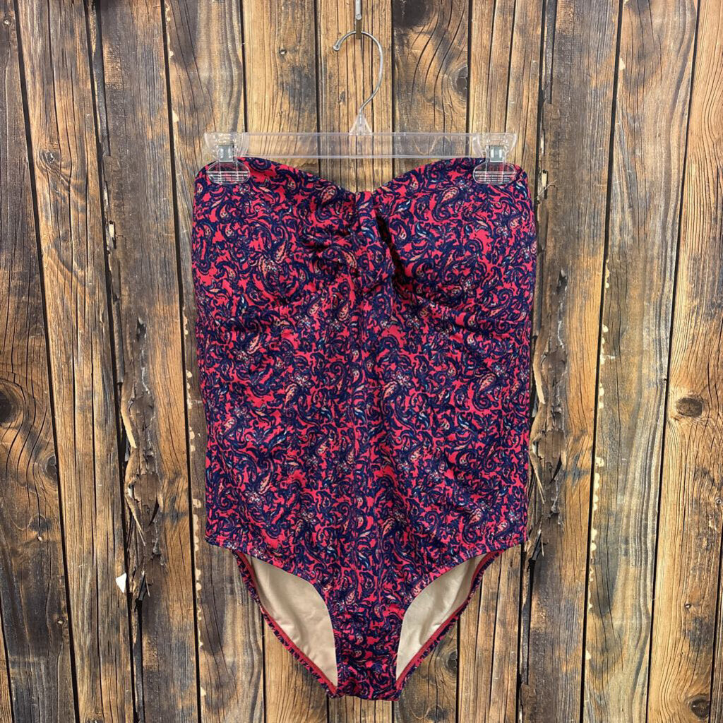 Lark and Ro Paisley Swimsuit, Women's L