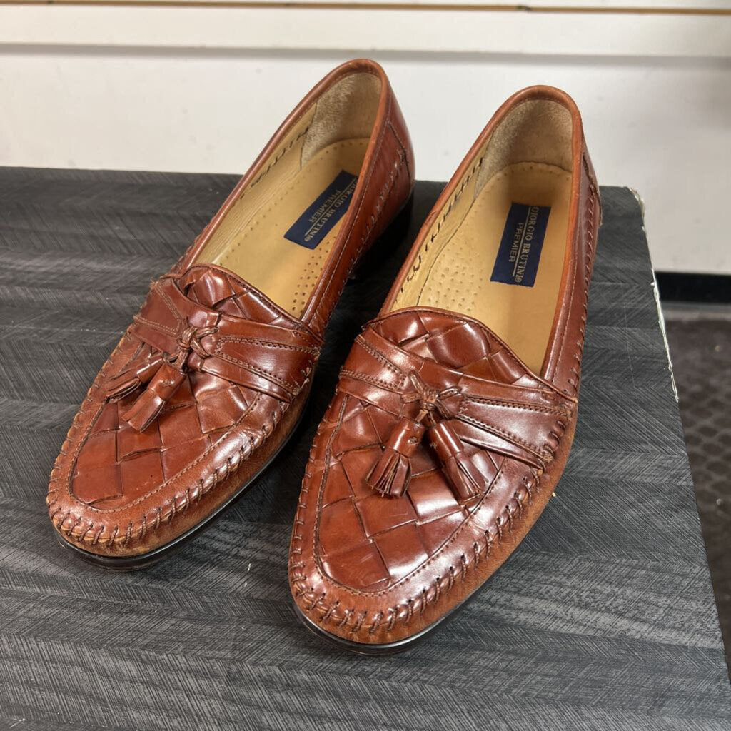 Giorgio Brutini Brown Loafers, Mens 10.5