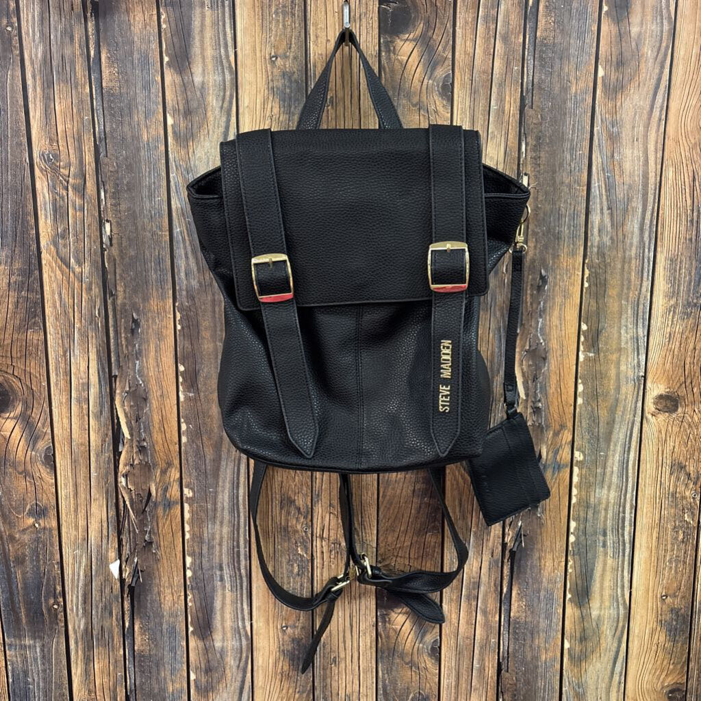 Steve Madden Black Backpack Purse