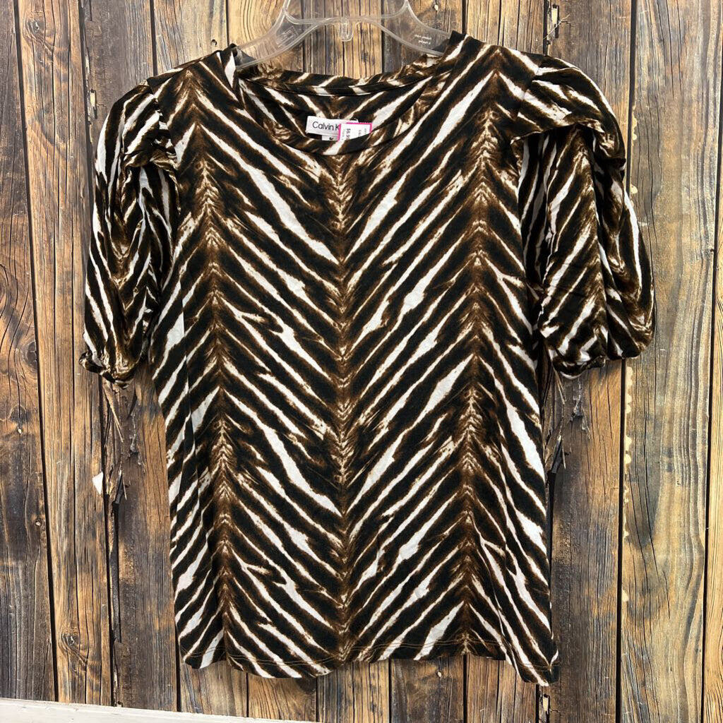 Calvin Klein Animal Print Top, Womens S