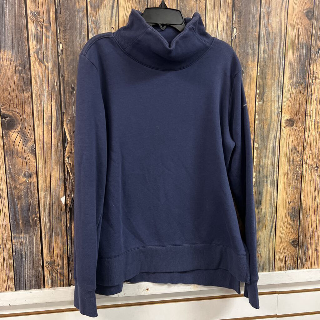 Columbia Blue Cowl Neck Sweatshirt, Womens L