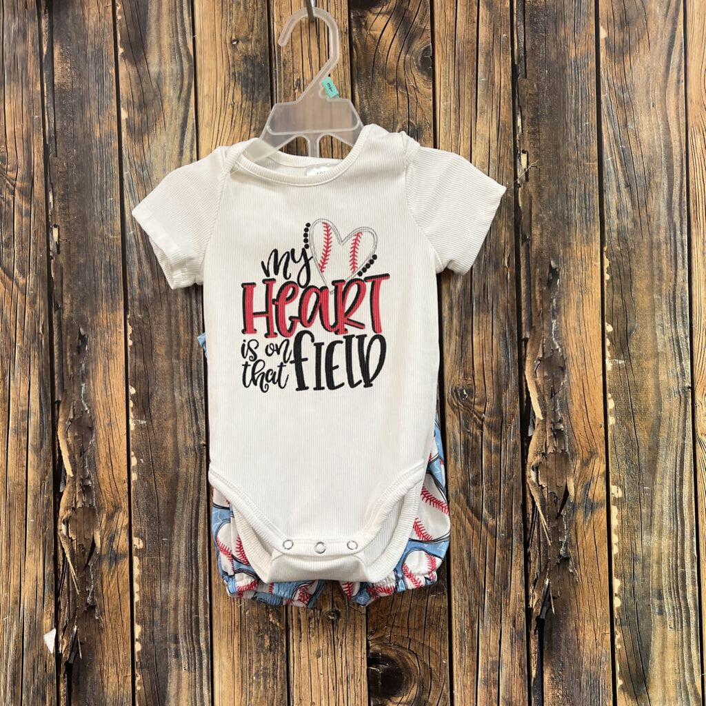 Baseball Boutique Outift, Girls 18M