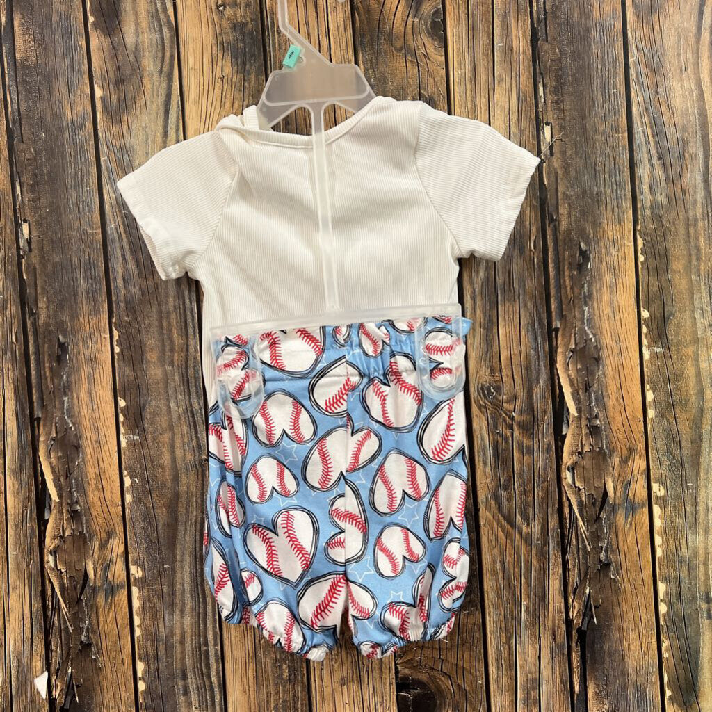 Baseball Boutique Outift, Girls 18M