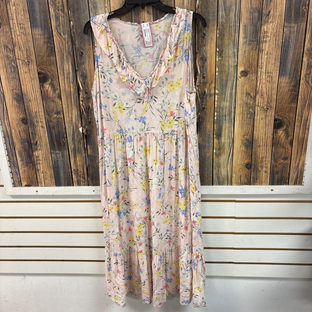 Old Navy Pink Floral Dress, Womens XL