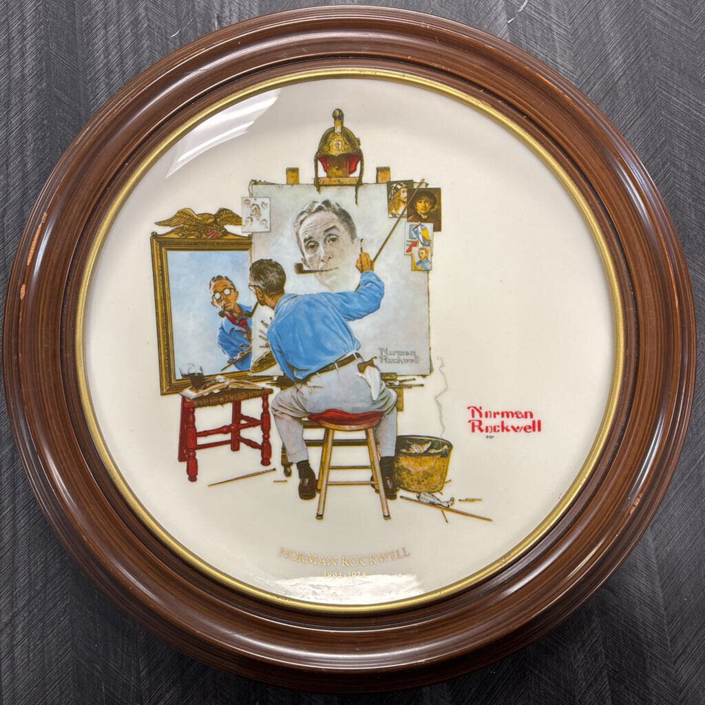 Norman Rockwell Wall Hanging - NO SHIP - 13 IN