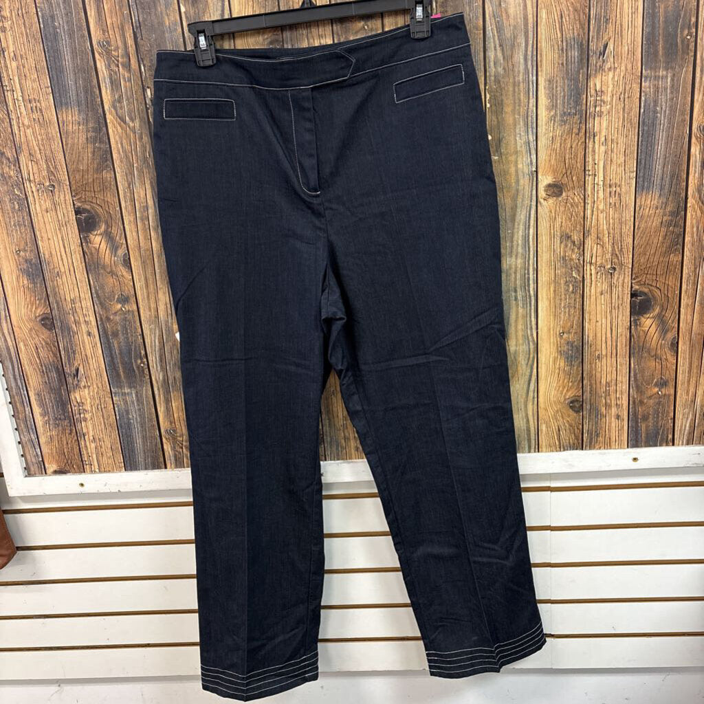New York & Company Dark Wash Trousers, Womens 18