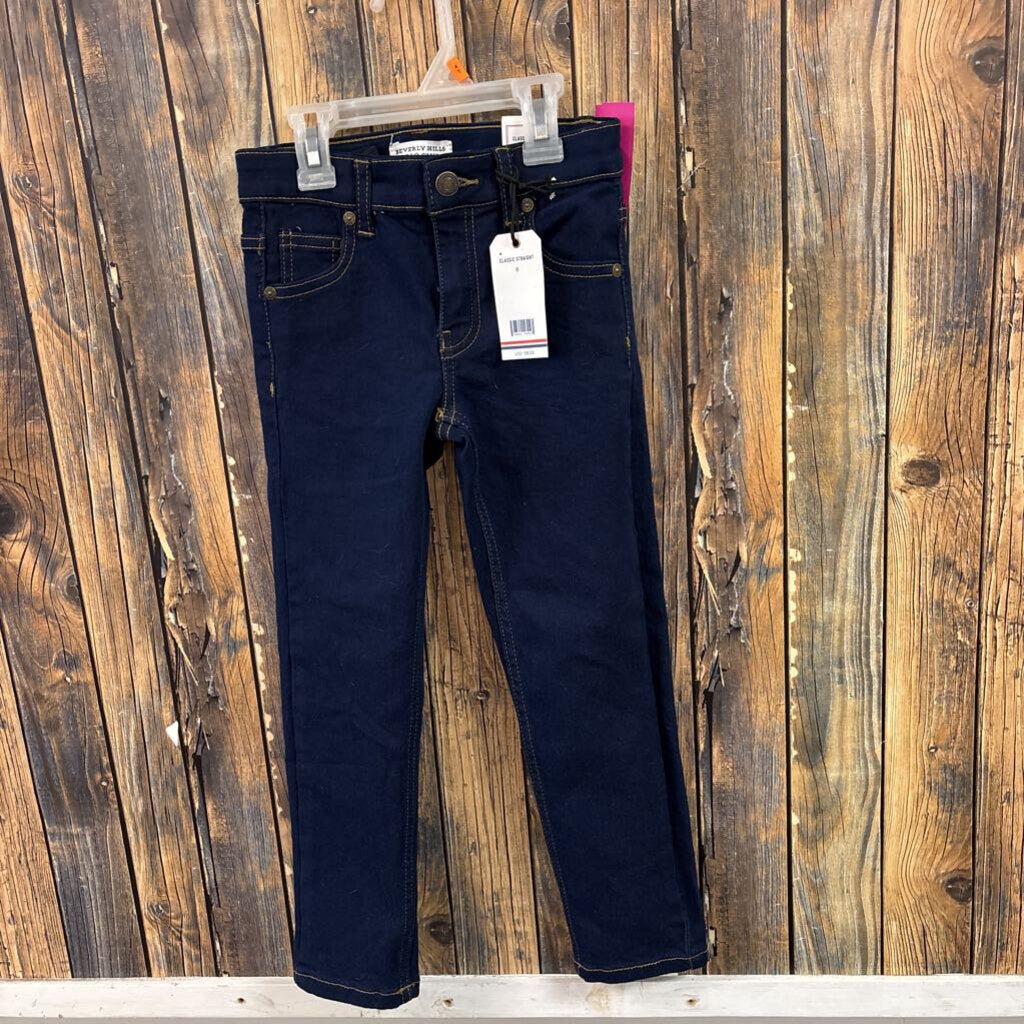 NWT Beverly Hills Polo Dark Wash Jeans, Girls 6