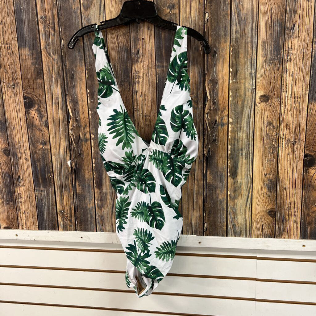 Palm Leaf Bathing Suit, Women's 5XL