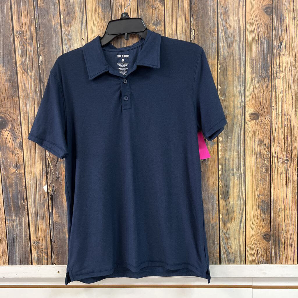 True Classic Soft Navy Polo, Mens M