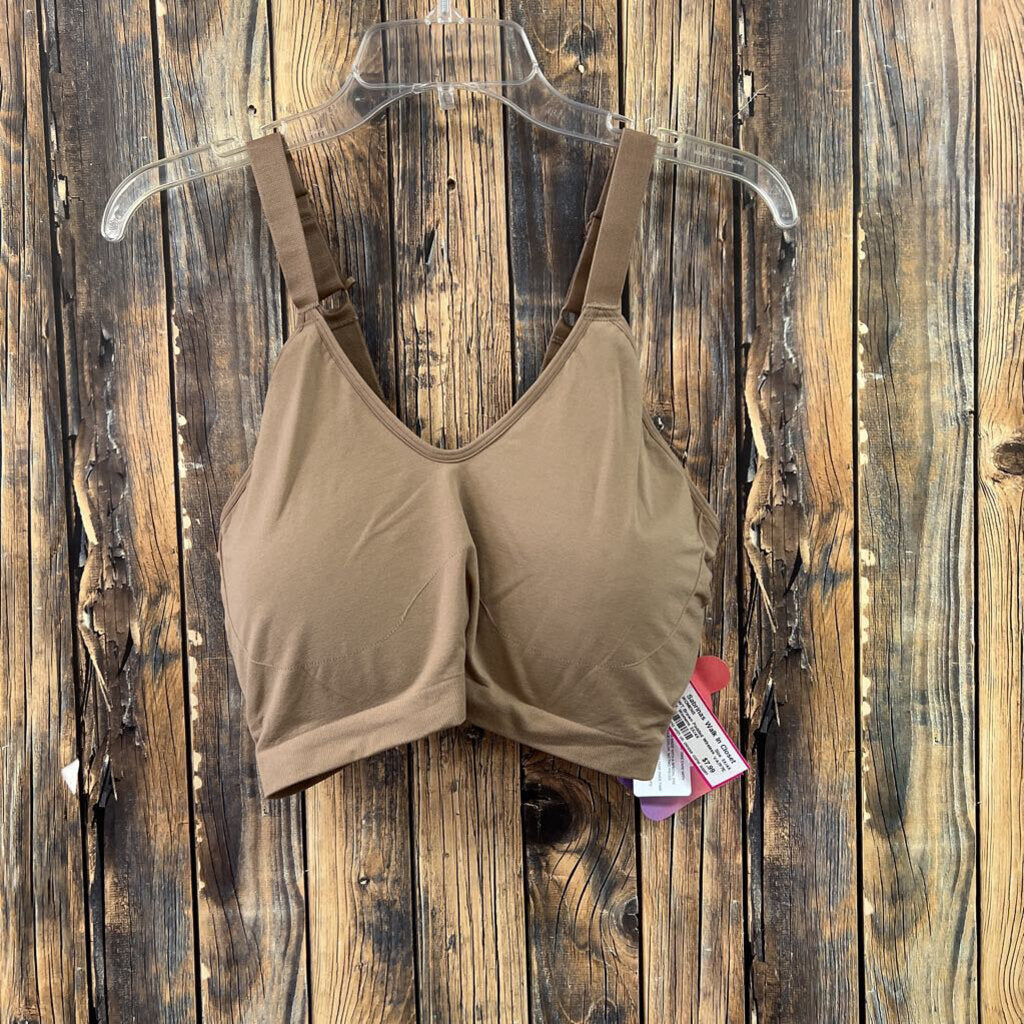 NWT Brown Padded Wireless Bra, Womens 3X/4X