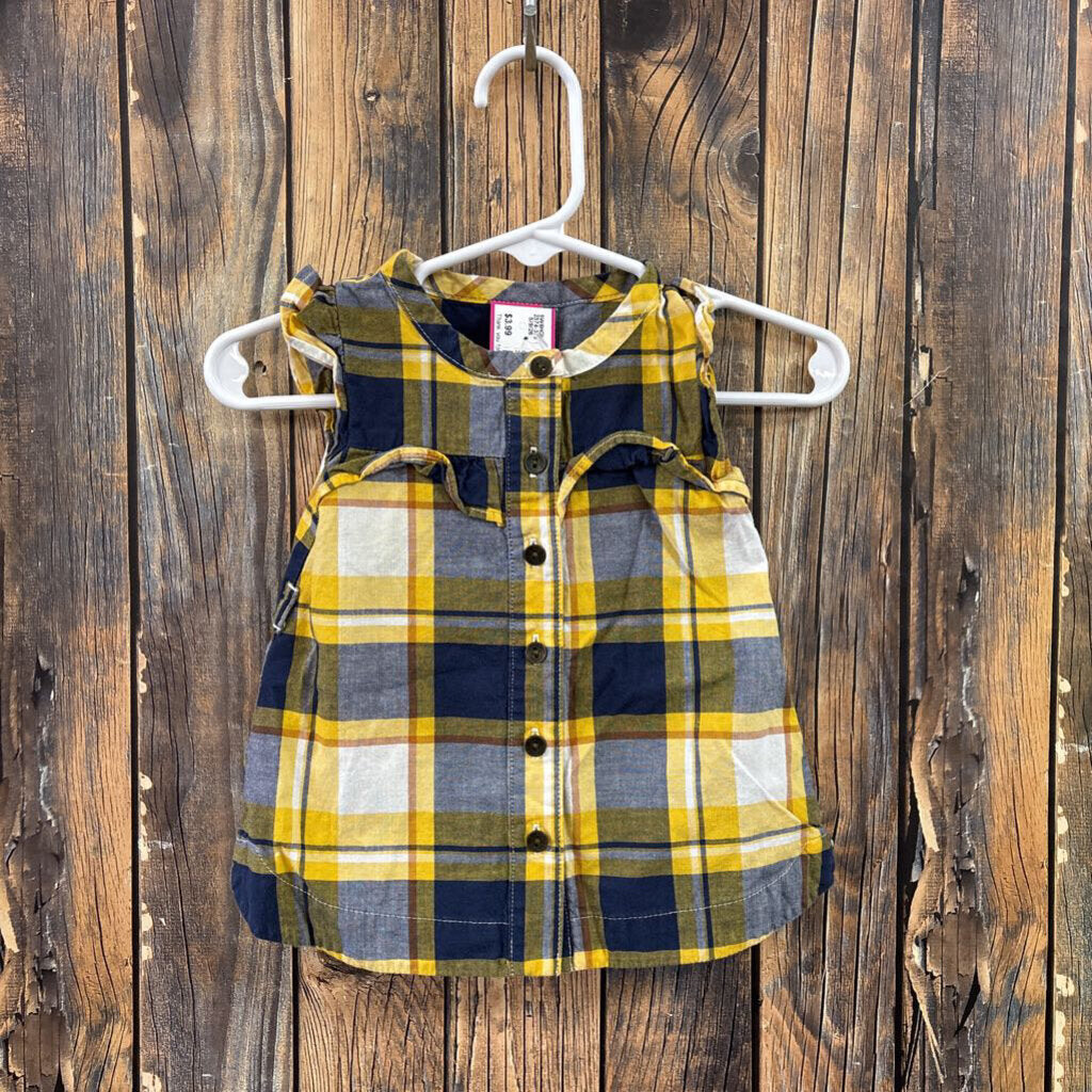 Carters Blue/Yellow Top, Girls 3M