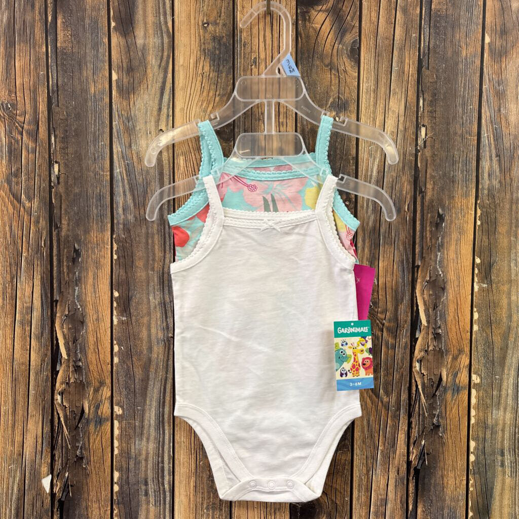 2 Pack Summer Onesies (1), Girls 3-6M