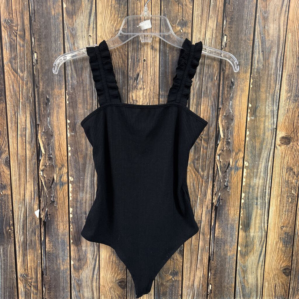 Simply Southern Black Bodysuit, Womens S