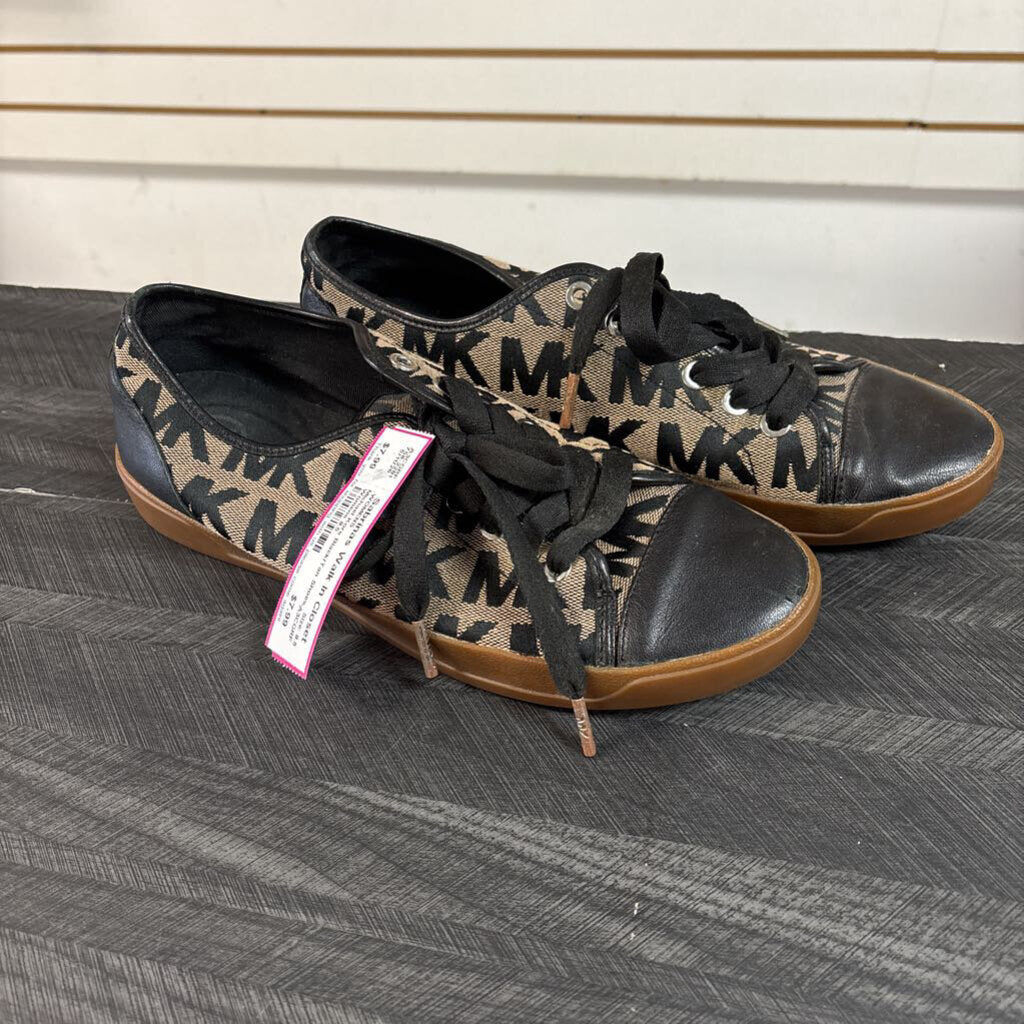 Michael Kors Black/Tan Shoes, Womens 8.5