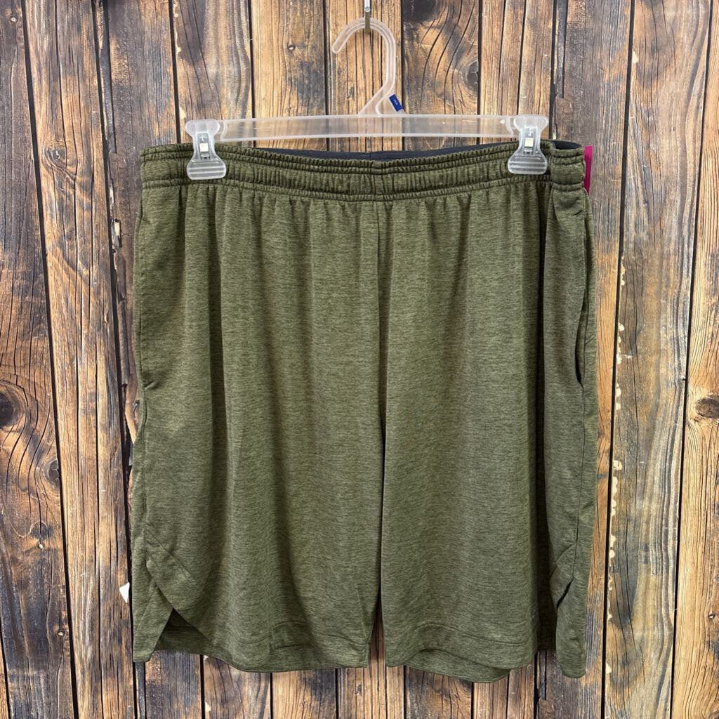 bcg Green Athletic Shorts, Mens 2X