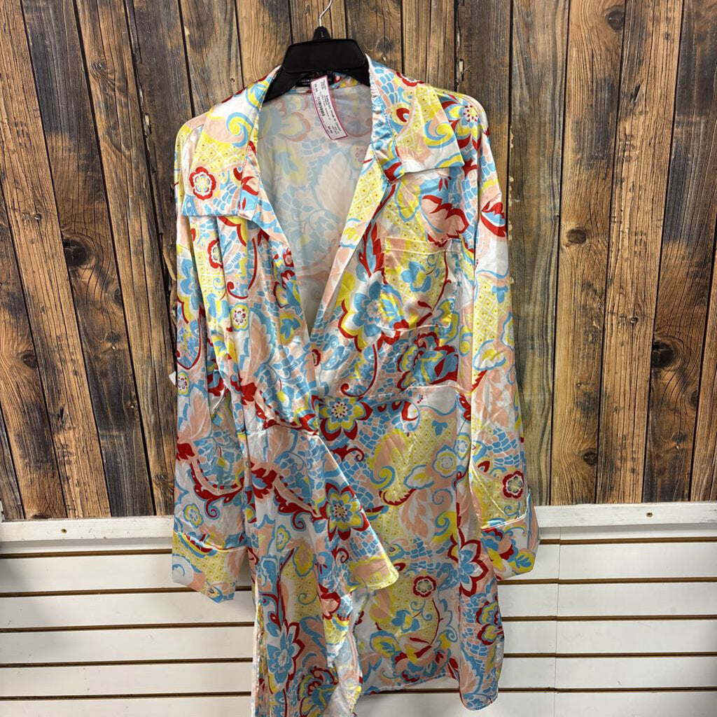 Silky Robe, Womens 4X