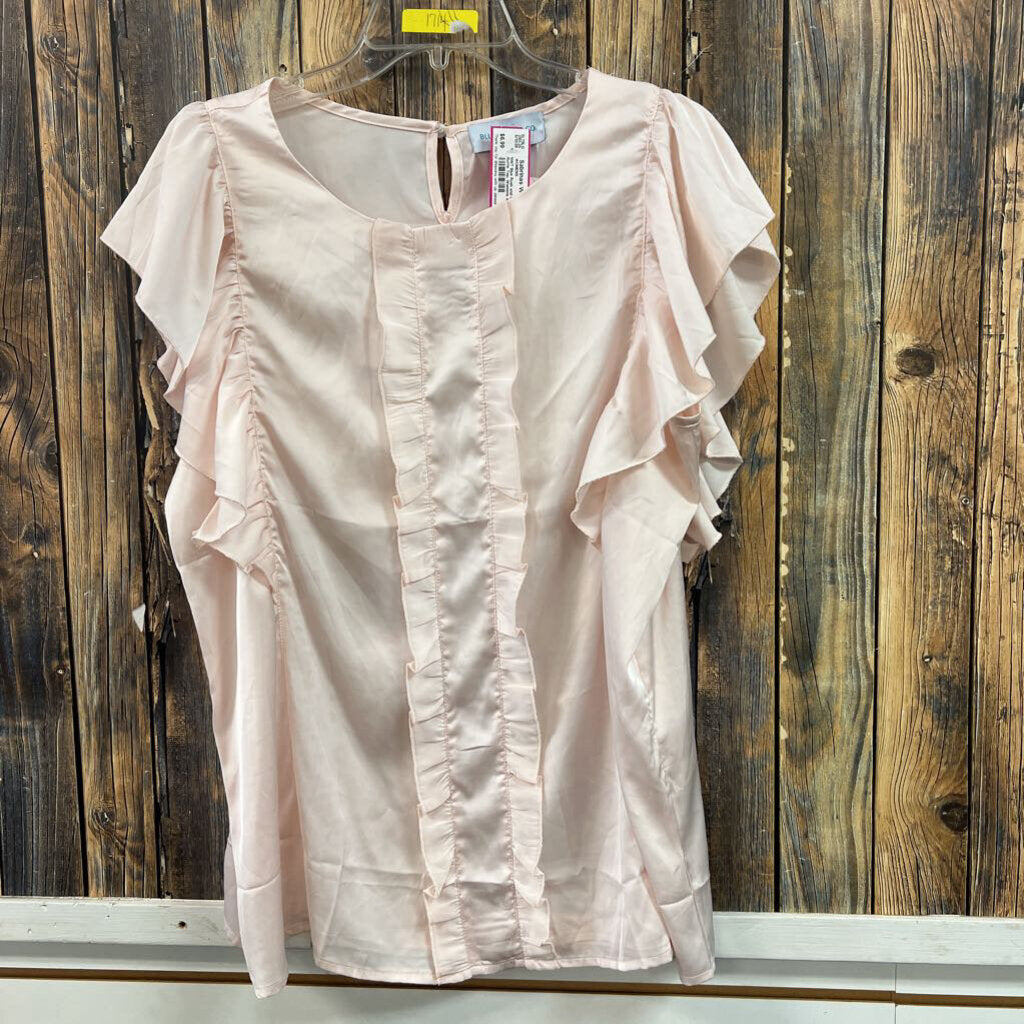 NWT Blue Rush and Co. Blush Ruffle Top, Womens XL (2)