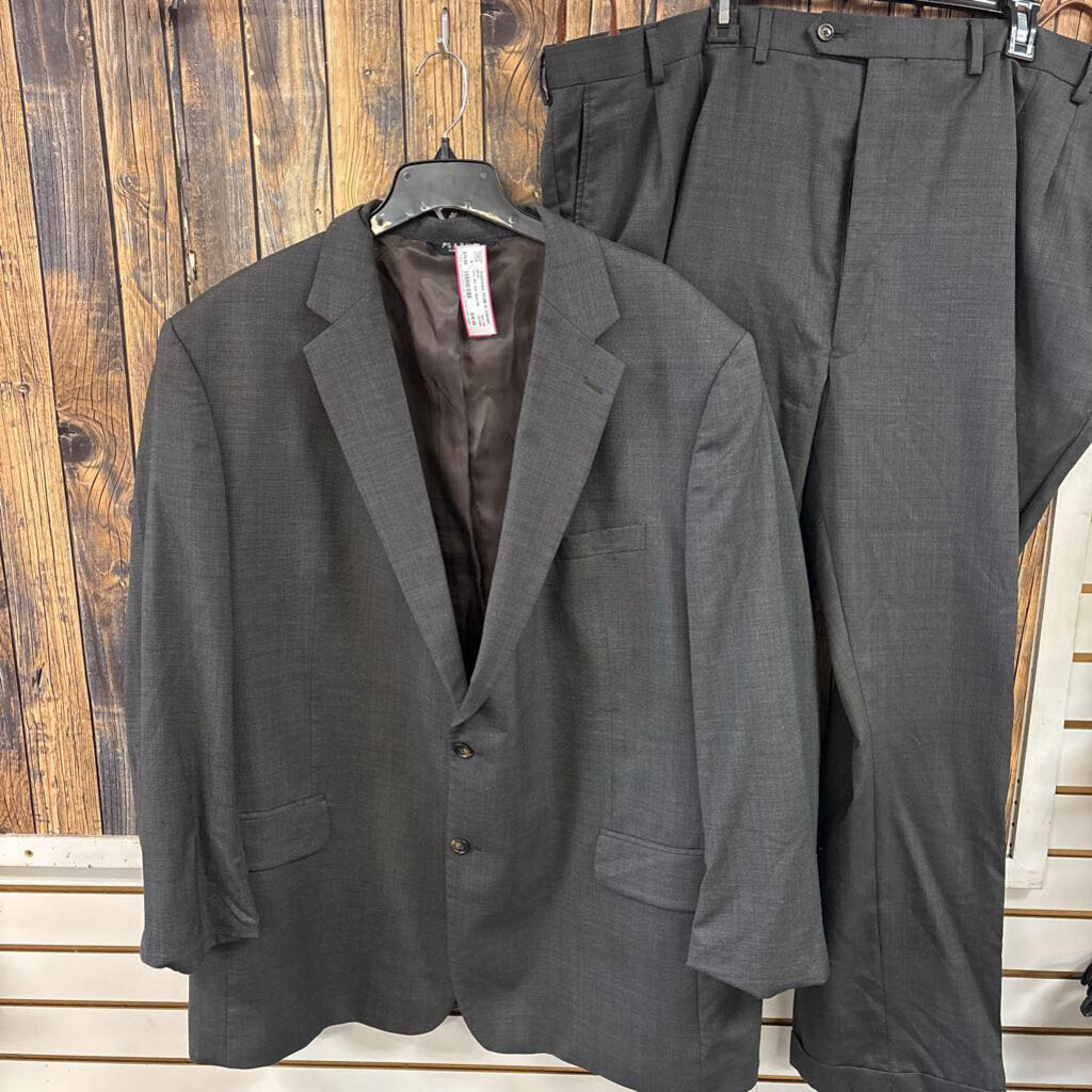 Grey 2PC Suit, Mens 54L