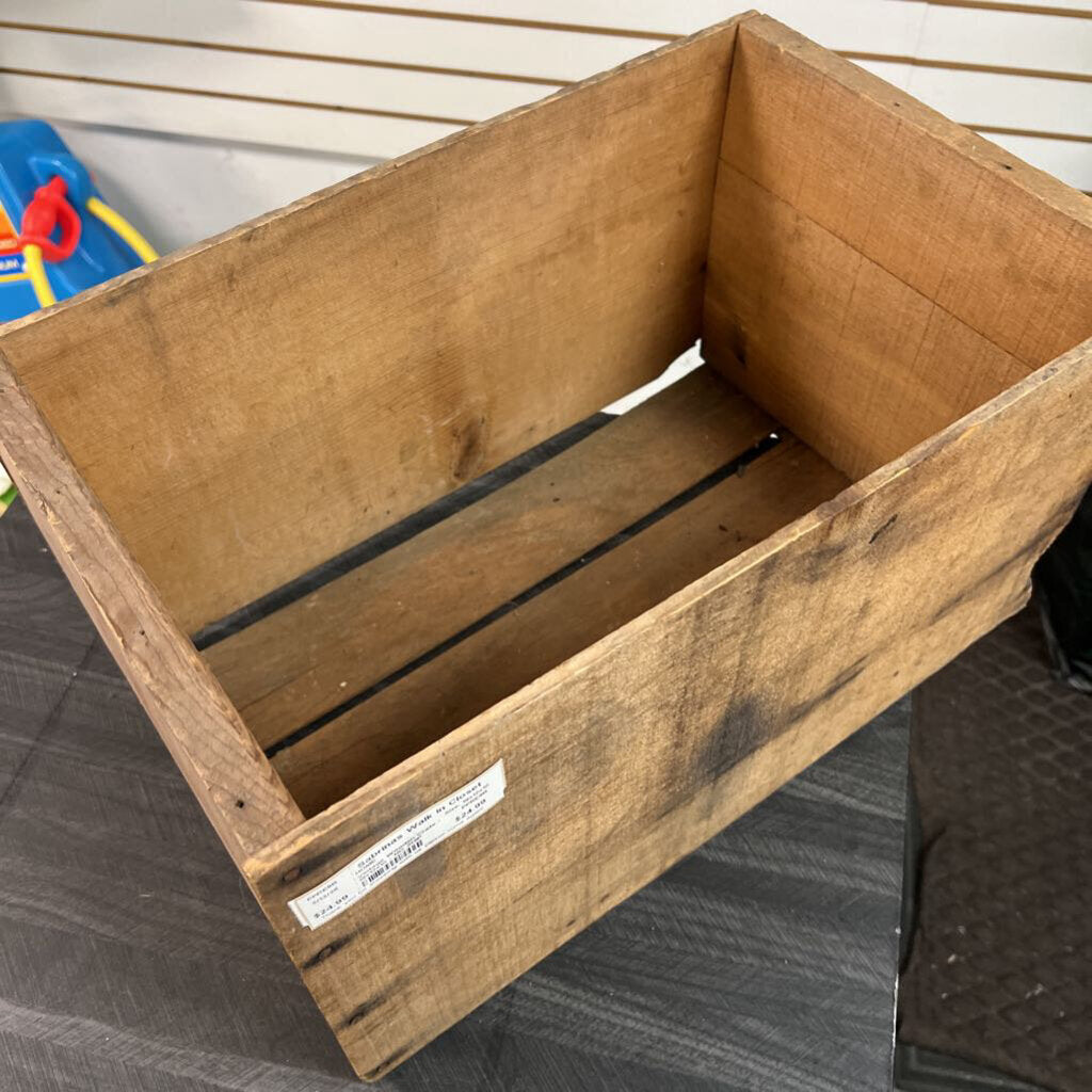 Vintage Wooden Crate - 19x12x10 - NO SHIP