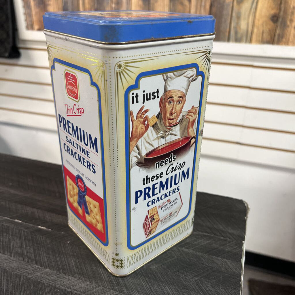 Vintage Thin Crisp Canister - 9.5x5