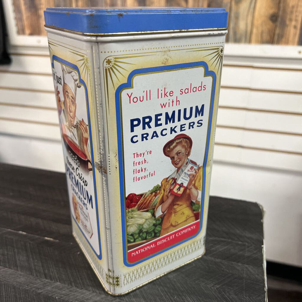 Vintage Thin Crisp Canister - 9.5x5