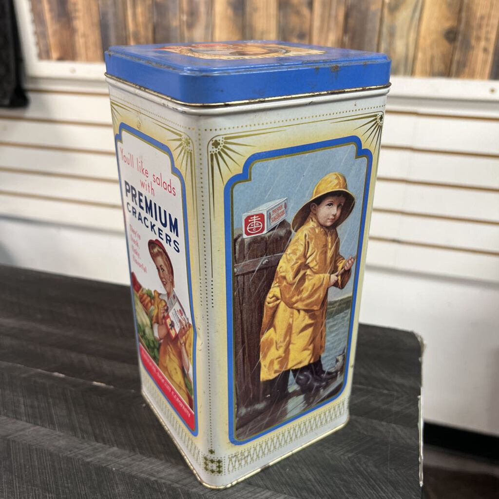Vintage Thin Crisp Canister - 9.5x5