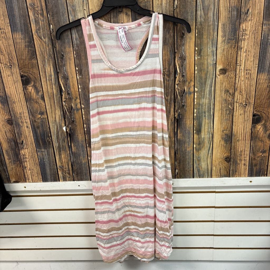 Pink Stripe Dress, Women's S