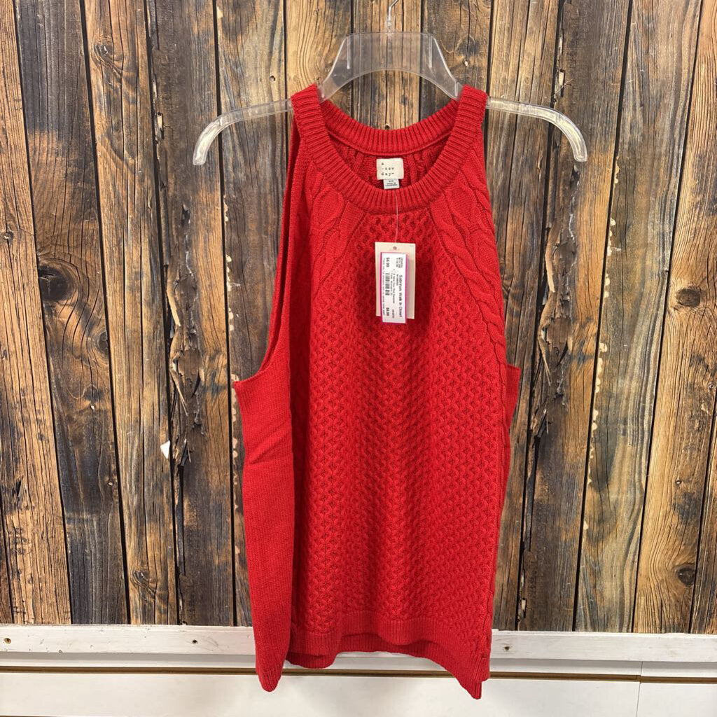 A New Day Red Sweater Tank, Women's 2X