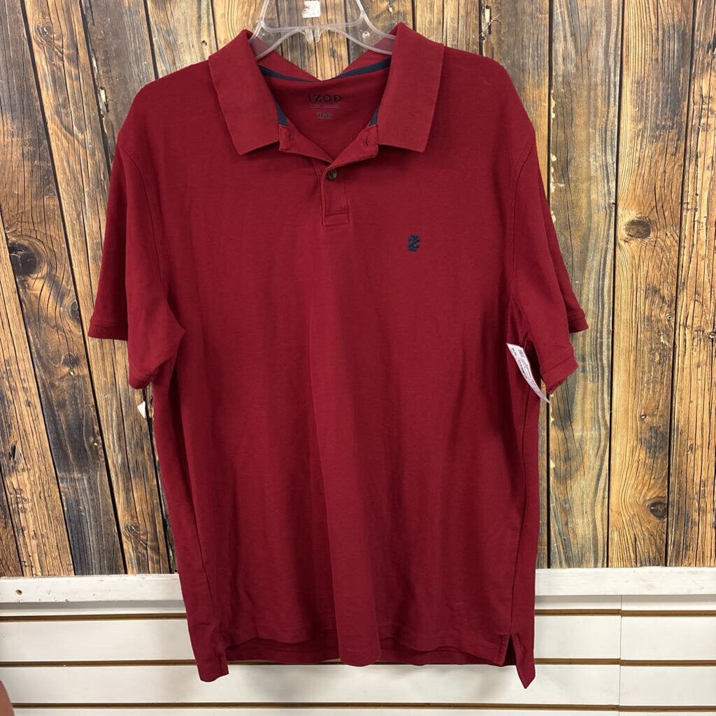 Izod Red Polo Top, Mens XL