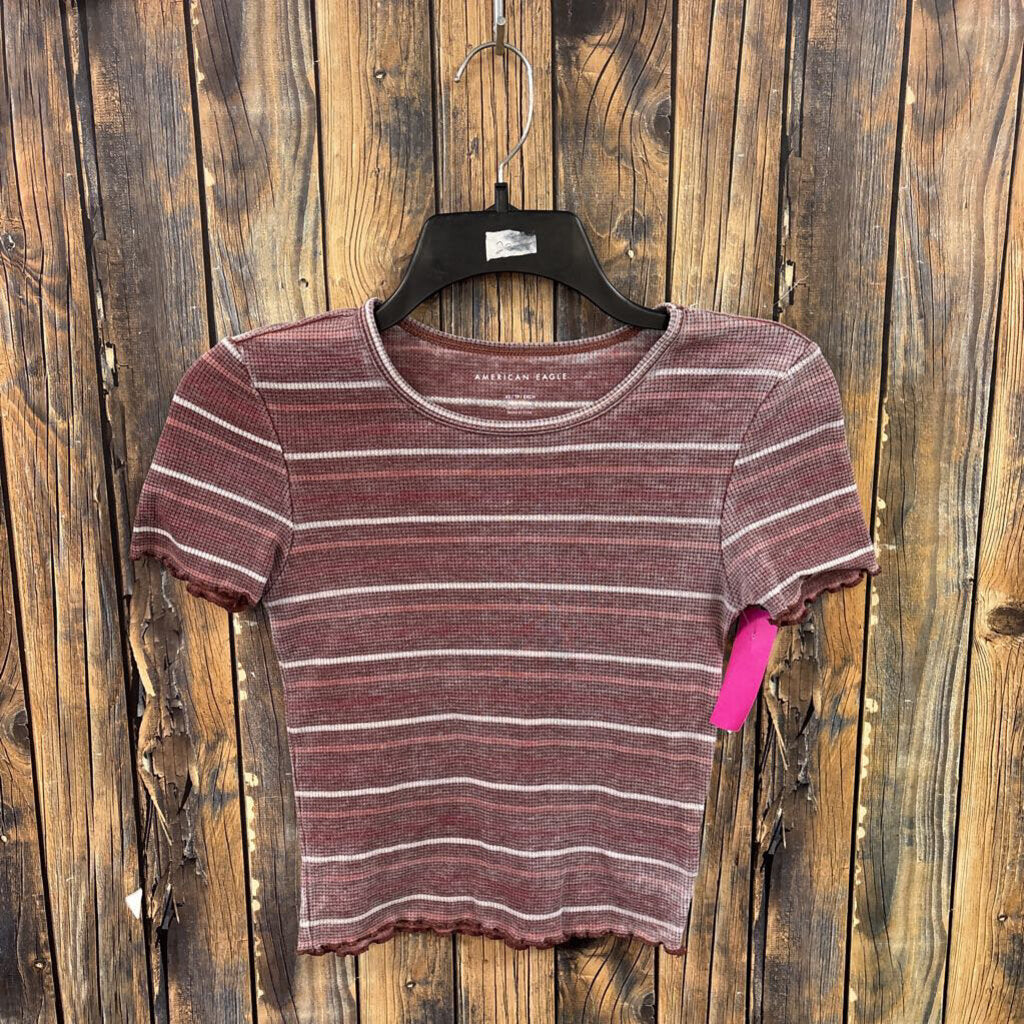 American Eagle Waffle Knit Top, Womens XS