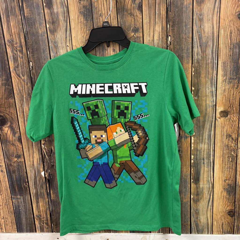 Minecraft Green Tee, Boys 18