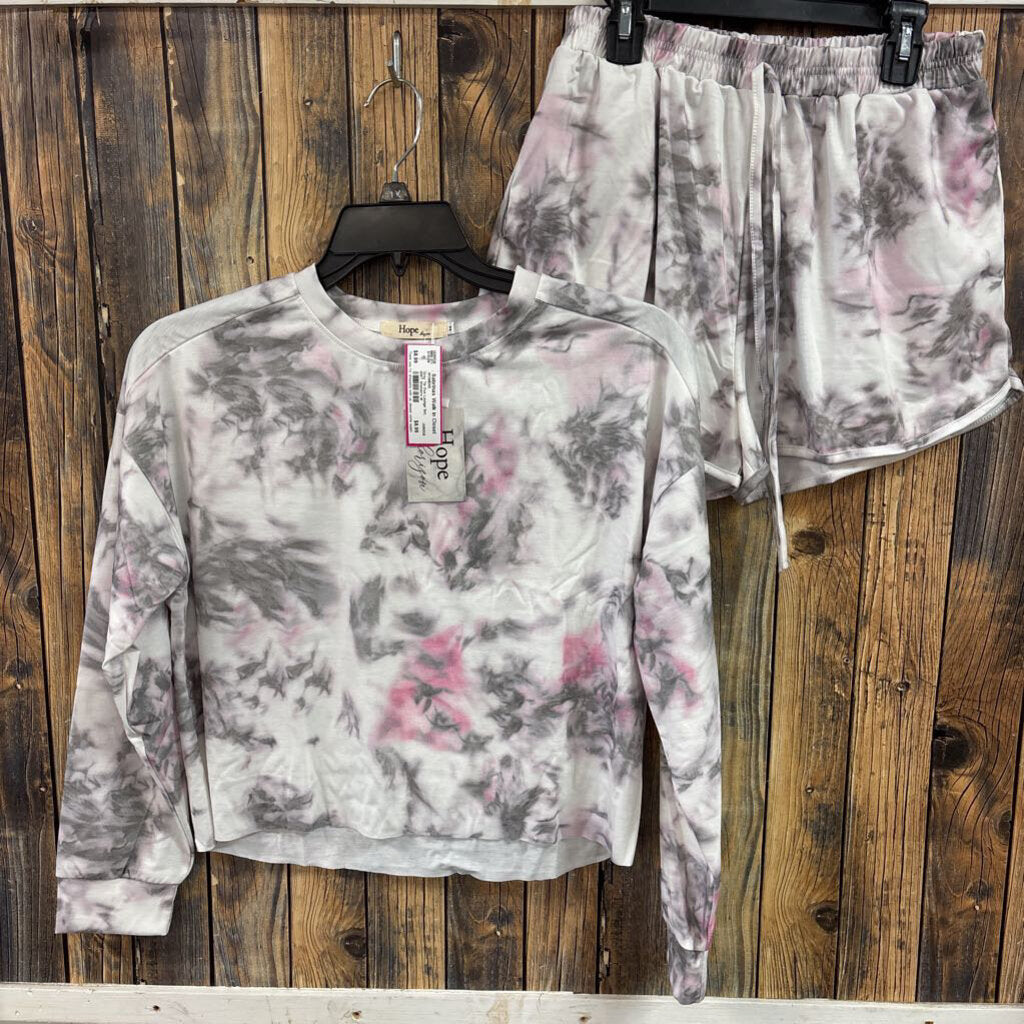 Gray Tie Dye Lounge Set, NWT Women's M