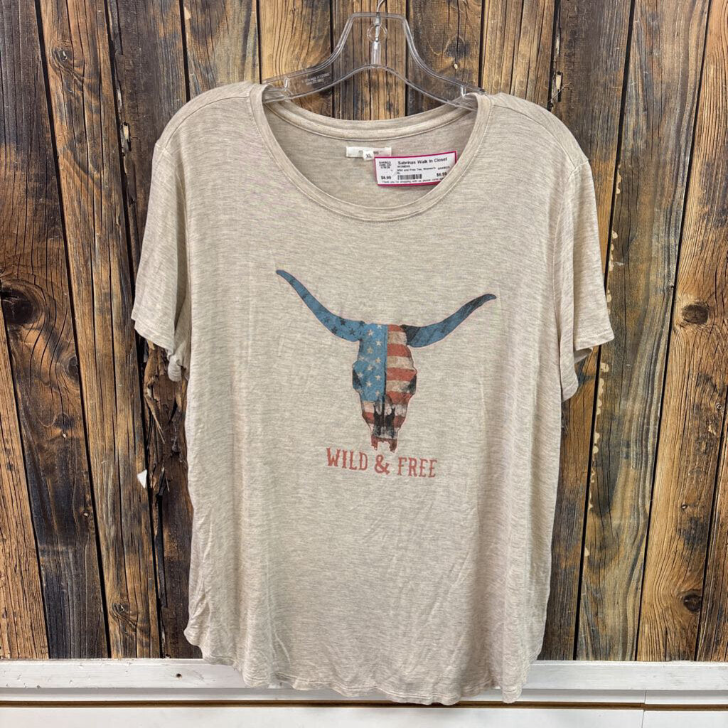 Wild and Free Tee, Women's XL