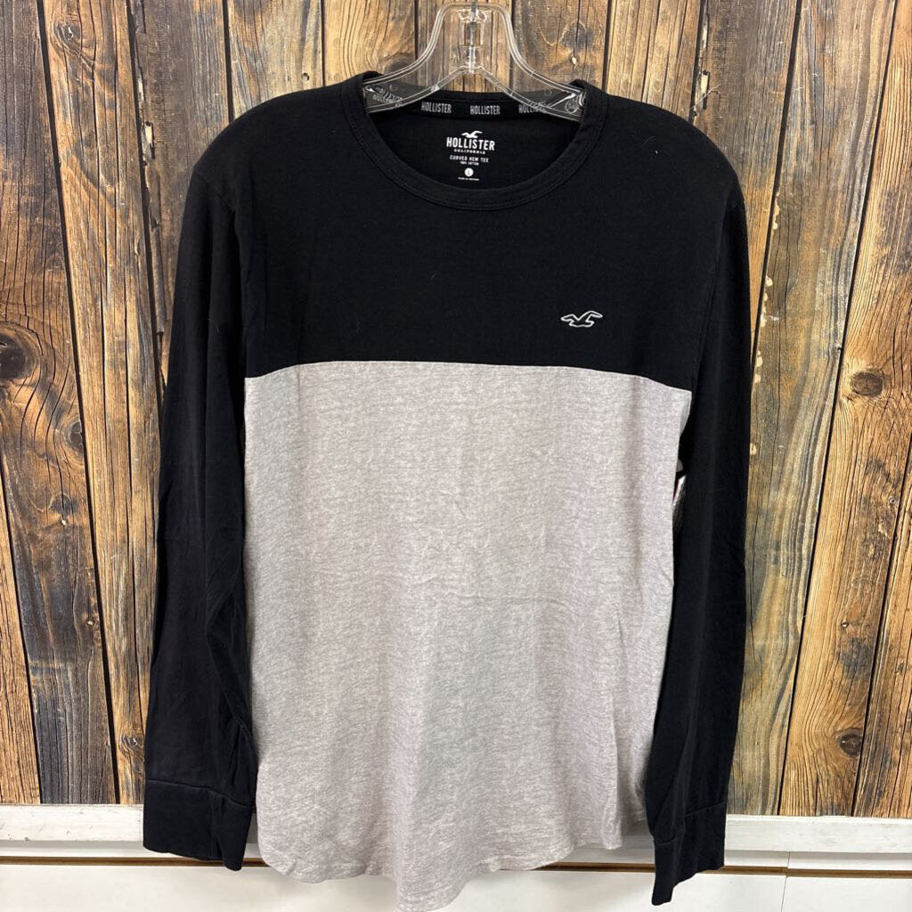 Hollister Black/Grey Top, Womens L