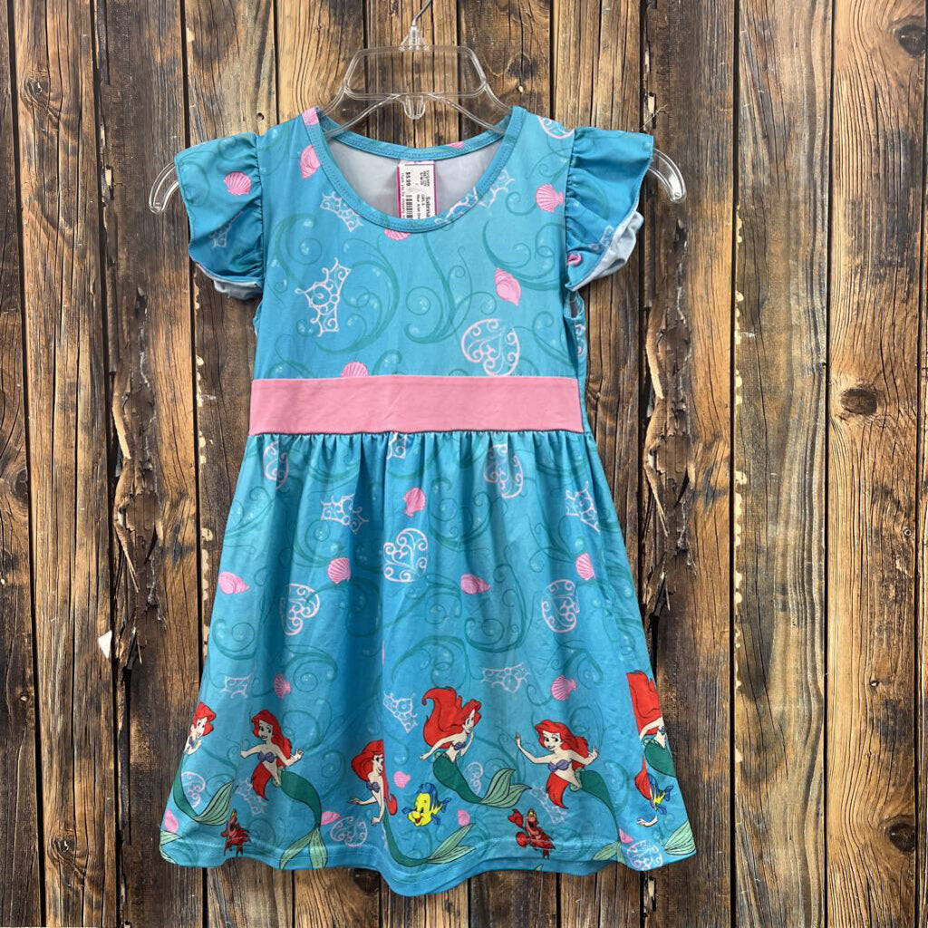 Blue Ariel Dress, Girls 5-6T