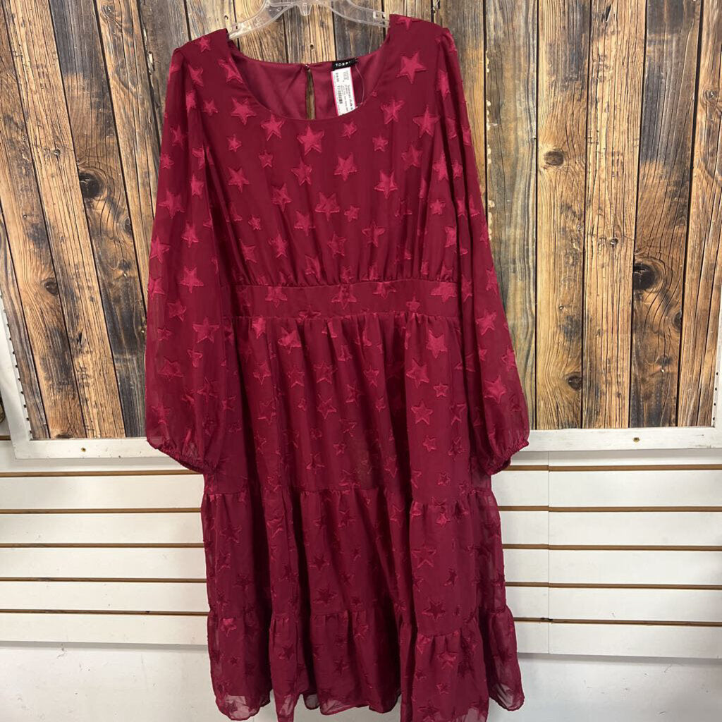 Torrid Red Star Dress, NWT Women's 1