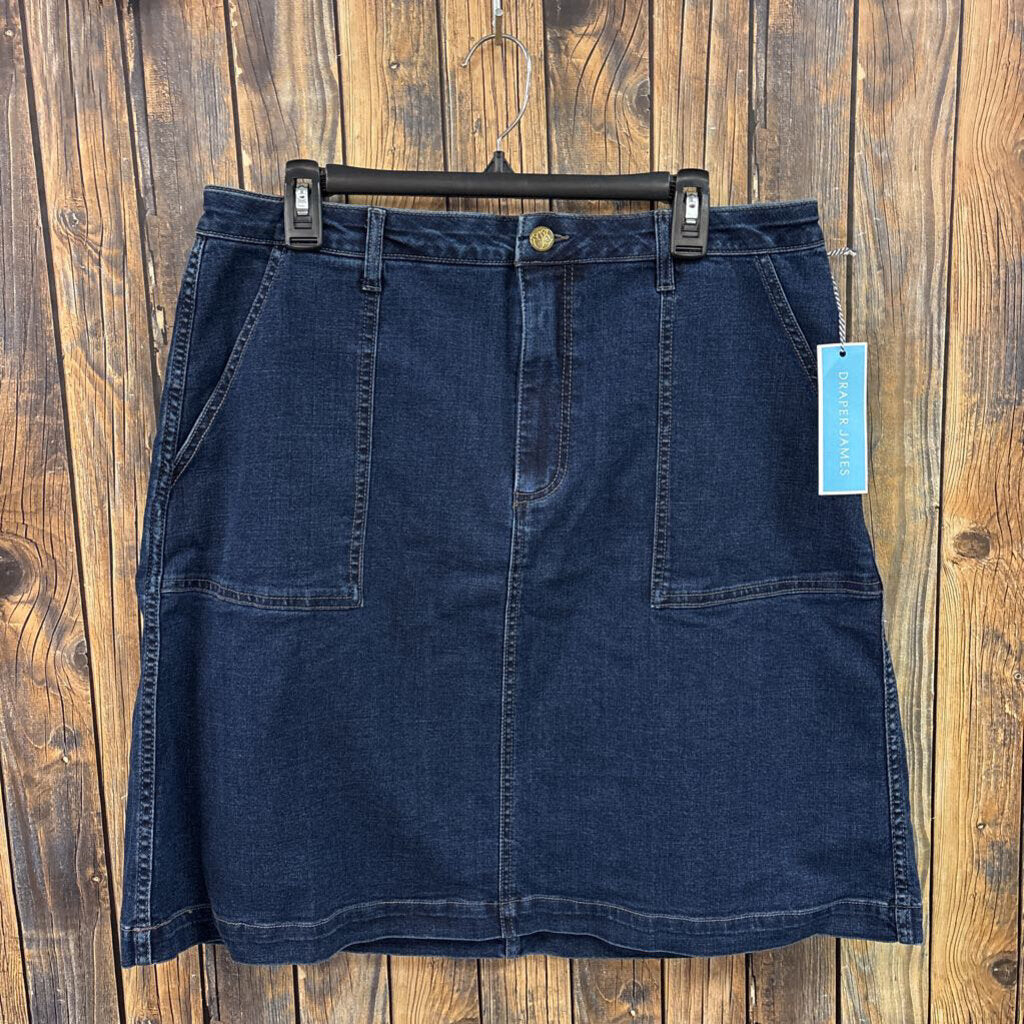 NWT Draper James Denim Skirt, Women's 16