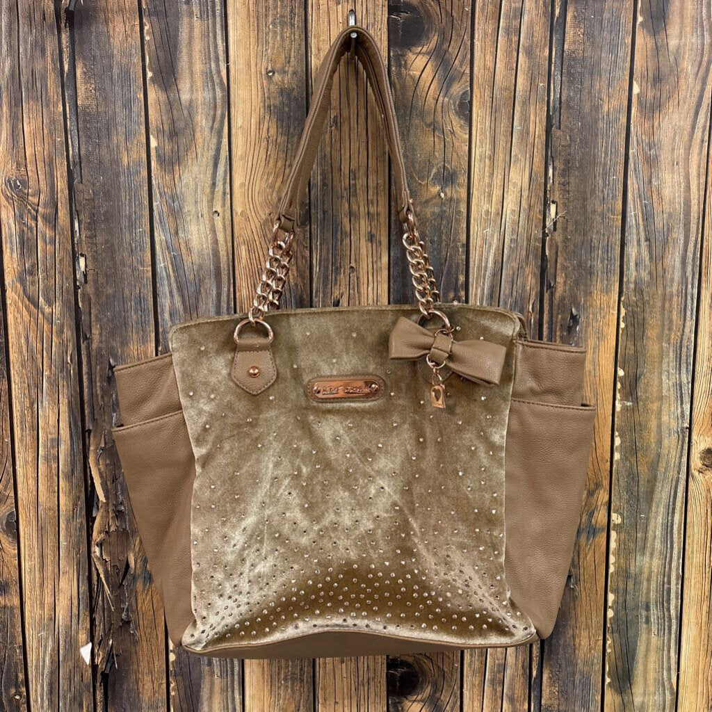 Tan Betsy Johnson Purse - 16x11