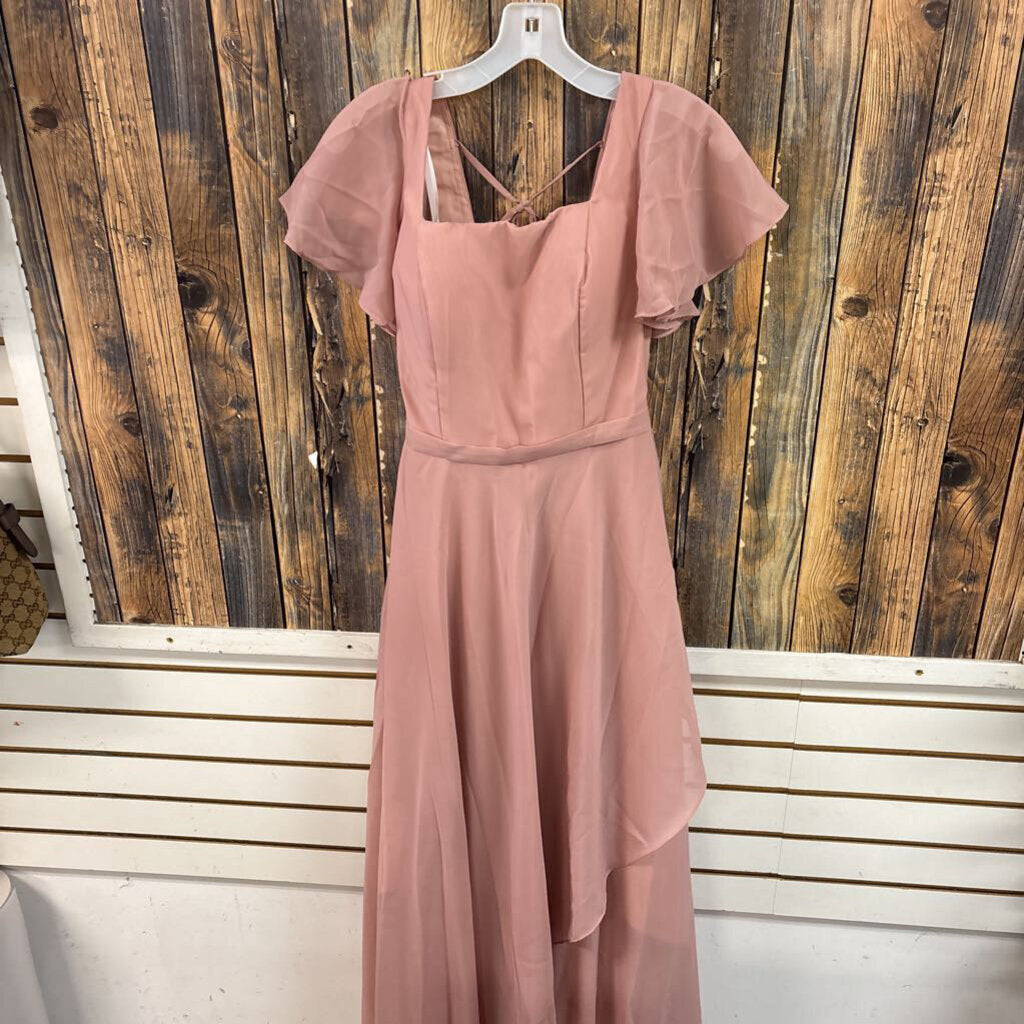 Mauve Lace Back Dress, NWT Women's 2