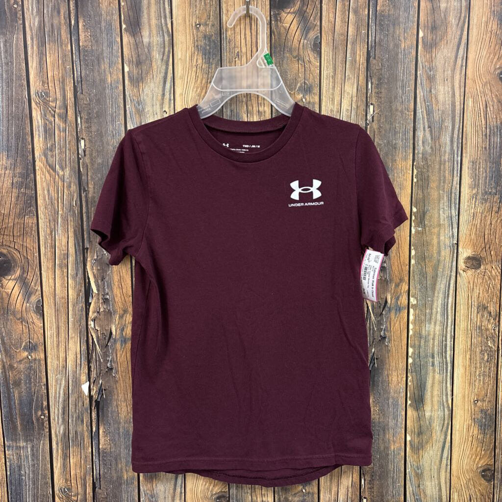 Under Armour Maroon Tee, Boy's YMD