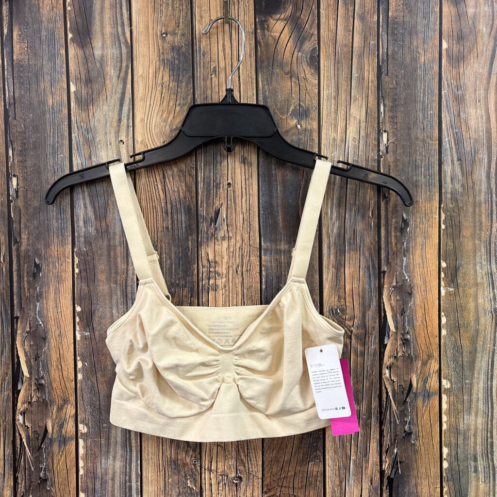 Cream Spandex Bra, NWT Women's L