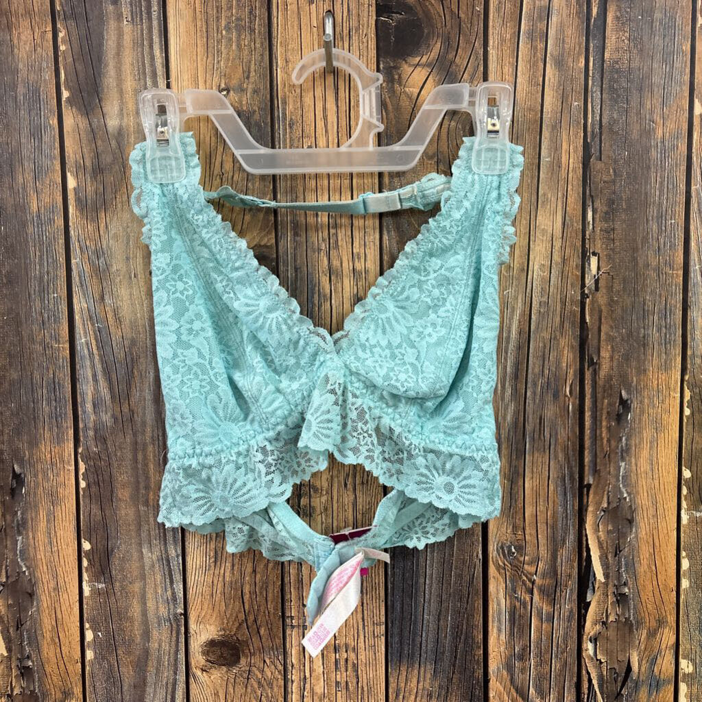 Victoria's Secret Blue Lace Bra, Women's M