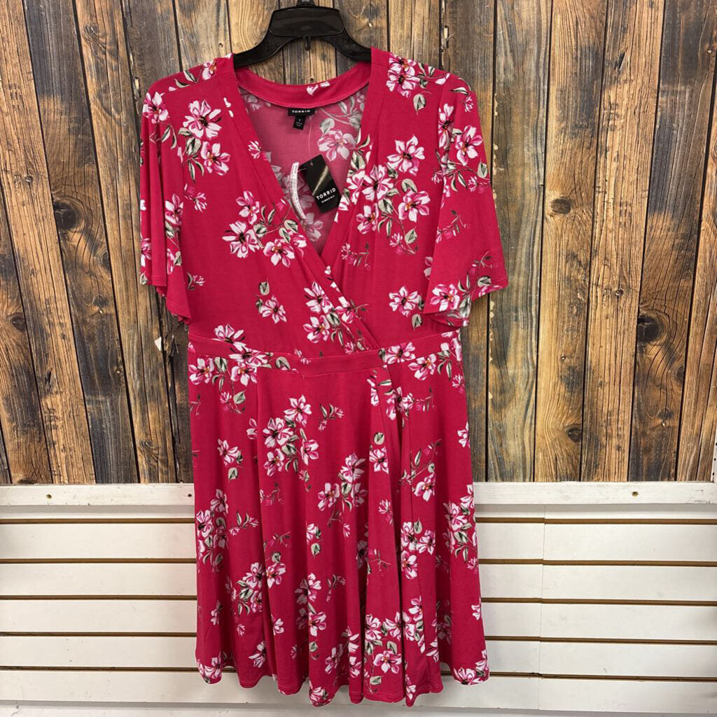 Torrid Pink Floral Dress, NWT Women's Torrid 1